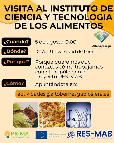 VISITA AL INSTITUTO DE CIENCIA Y TECNOLOGIA DE LOS ALIMENTOS