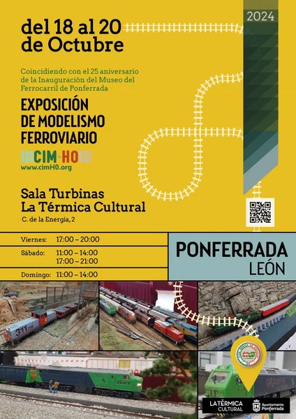 Exposición de modelismo ferroviario en Ponferrada