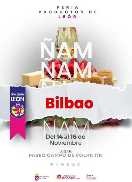 Cartel Feria de Productos de León en Bilbao
