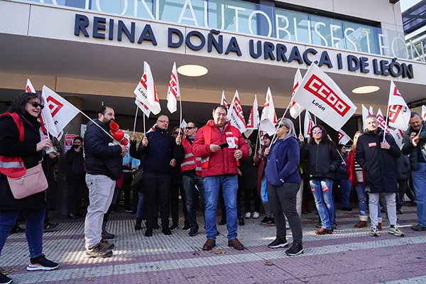 CONCENTRACION CONVOCADA EN LEON POR CCOO