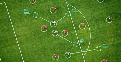 Ilustración de cómo TacticAI podría integrarse en el proceso de desarrollo de tácticas de fútbol en el mundo real