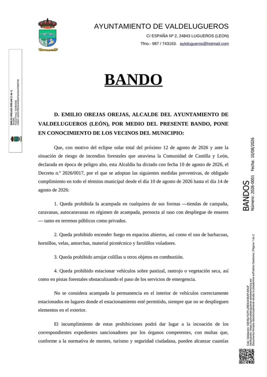 BANDO VALDELUGUEROS
