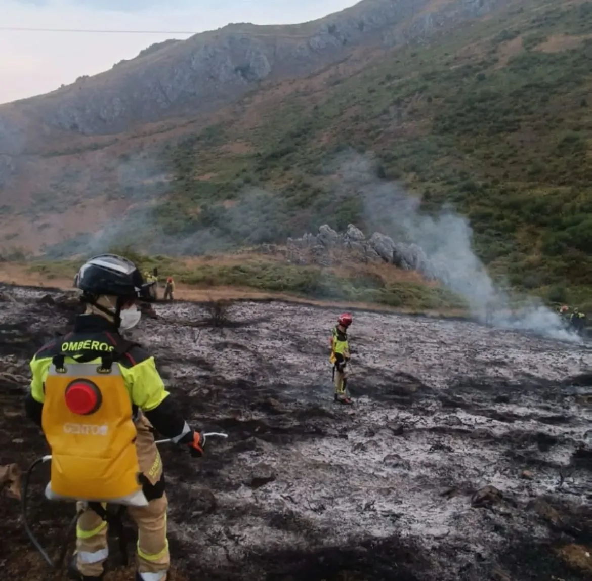 INCENDIO EN SABERO