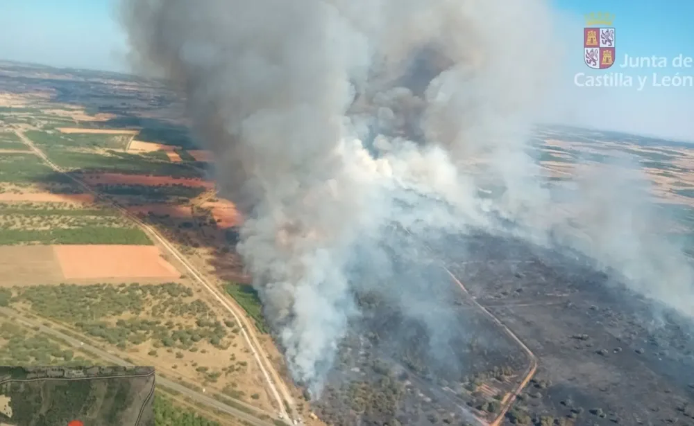 Incendio en Astorga. - JCYL