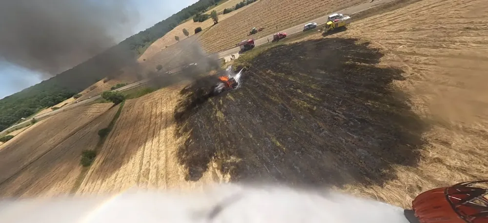 IMAGEN DEL INCENDIO EN GUARDO