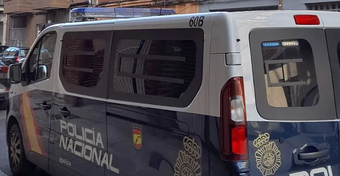 Policía en la calle Antonio Nebrija. -