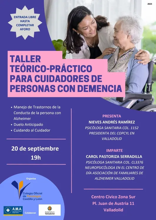 Taller para cuidadores de personas con demencia 20 SEPT
