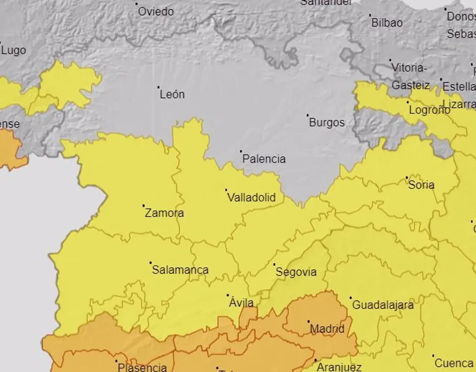 Avisor por calor este martes en Castilla y León. - AEMET