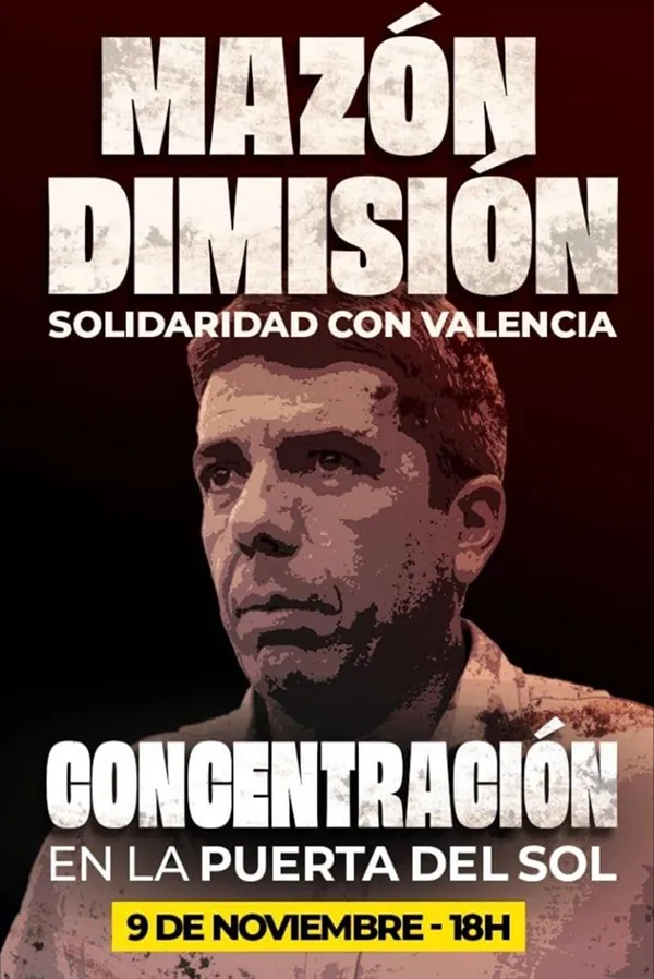 MAFISTECION DE MADRID PIDIENDO LA DIMISION DE MAZON