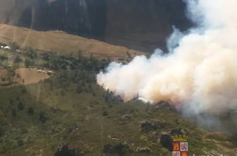 Incendio forestal declarado en Boca de Huérgano - JCYL