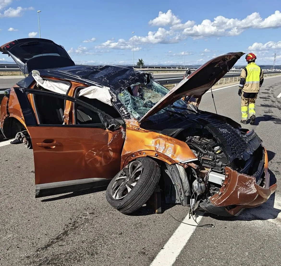 accidente en la LE-30