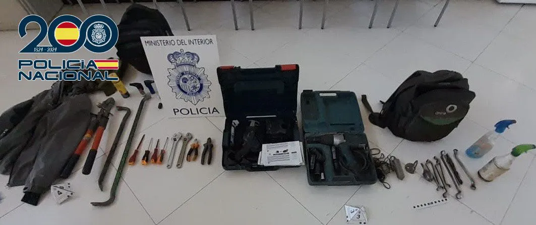 ARTICULOS DECOMISADOS EN LA DETENCION DE SAN ANDRES
