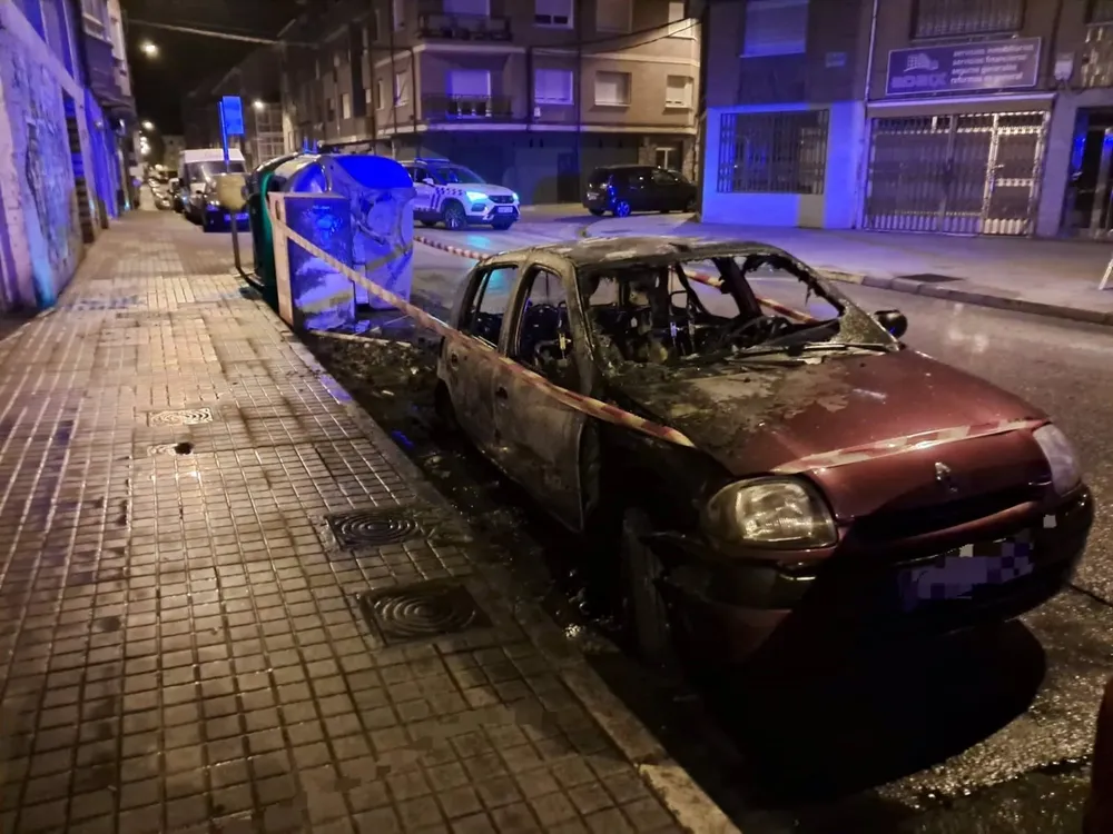 Imagen de uno de los focos que ocasionaron daños en la noche del pasado domingo en Ponferrada - AYUNTAMIENTO DE PONFERRADA