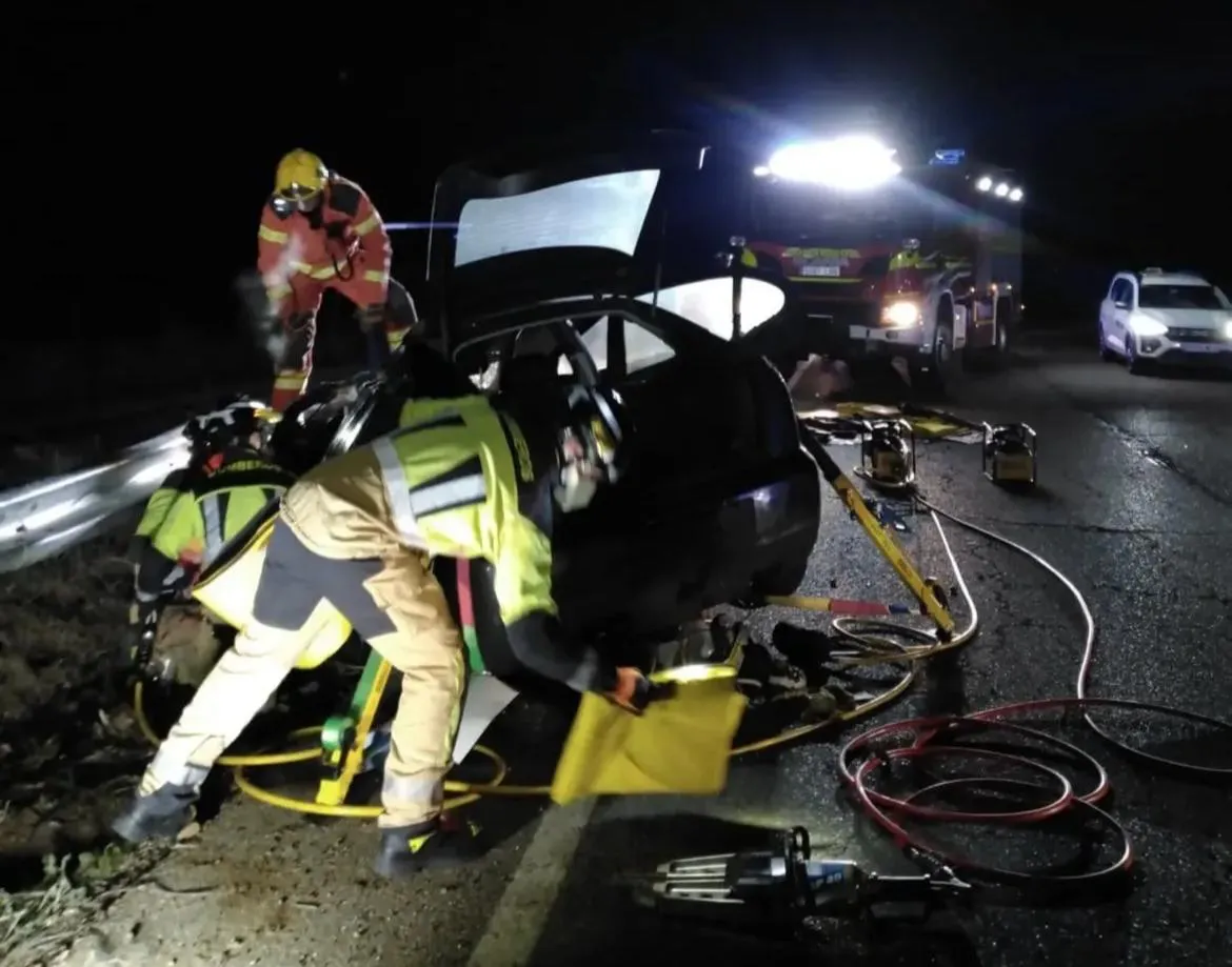 ACCIDENTE EN SANTA MARIA DEL PARAMO