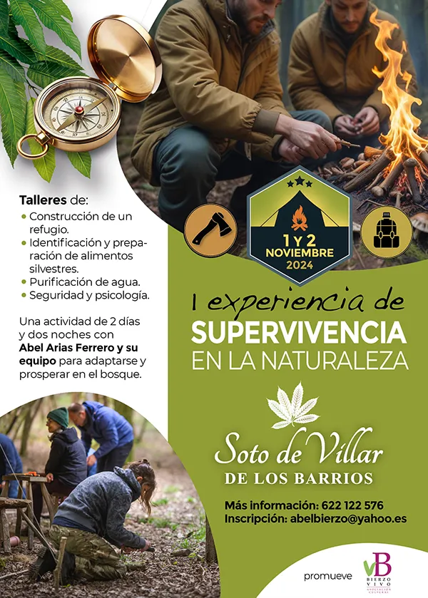CARTEL 1ª EXPERIENCIA DE SUPERVIVENCIA EN LA NATURALEZA