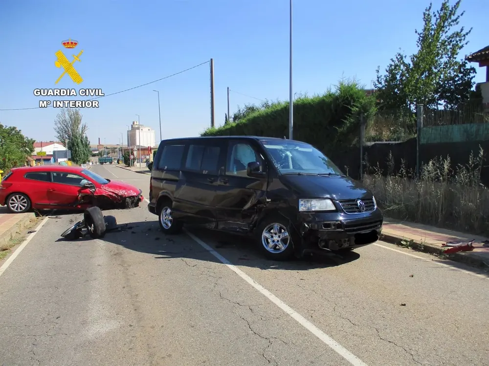 Accidente en Sahagún - GUARDIA CIVIL