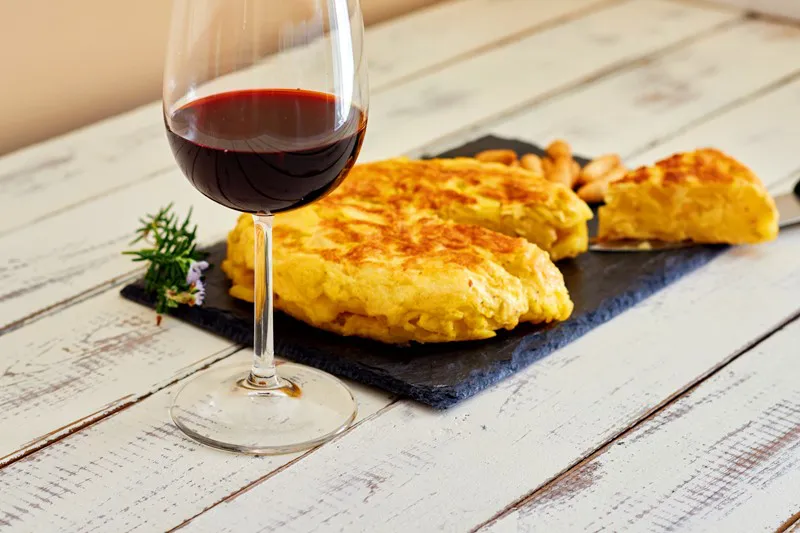 tortilla-vino