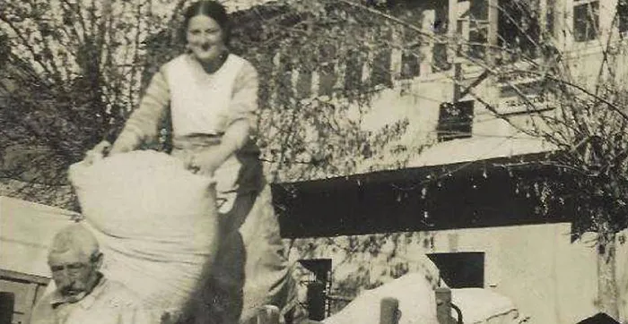 Celestino González y su hija Josefa