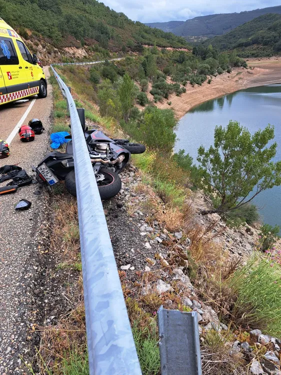 accidente de moto en Orones