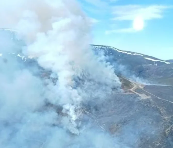 INCENDIO FORESTAL INTENCIONADO EN LA LOMBA - JCYL