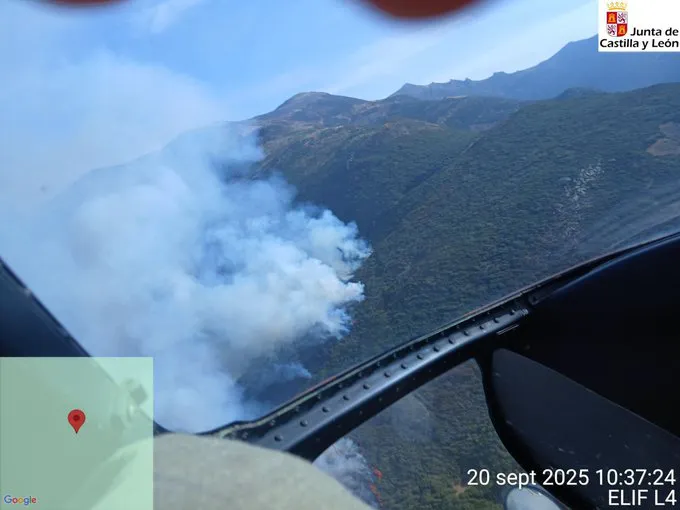 FUEGO EN PENDILLA DE ARBAS