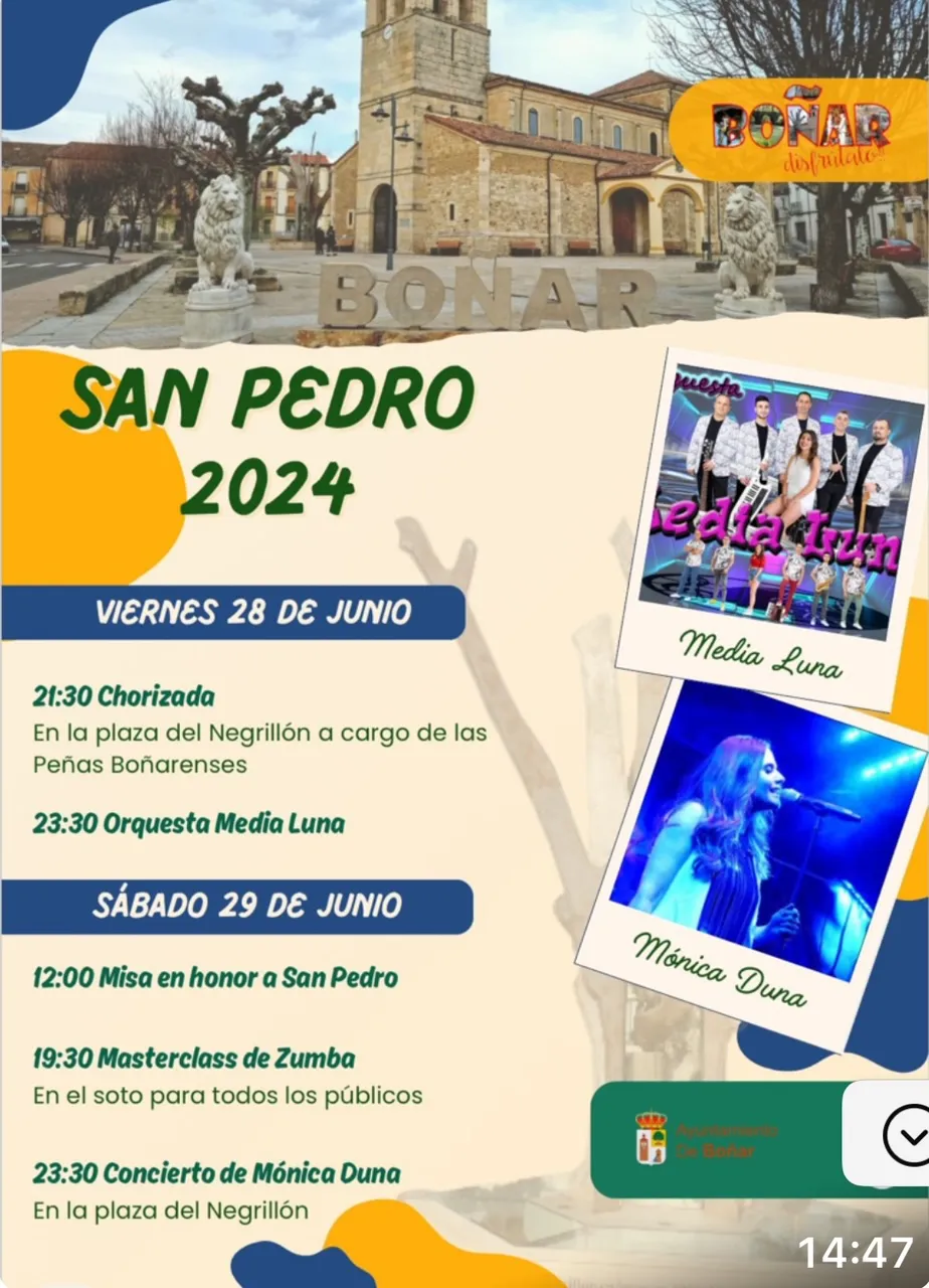 CARTEL SAN PEDRO 2024 BOÑAR