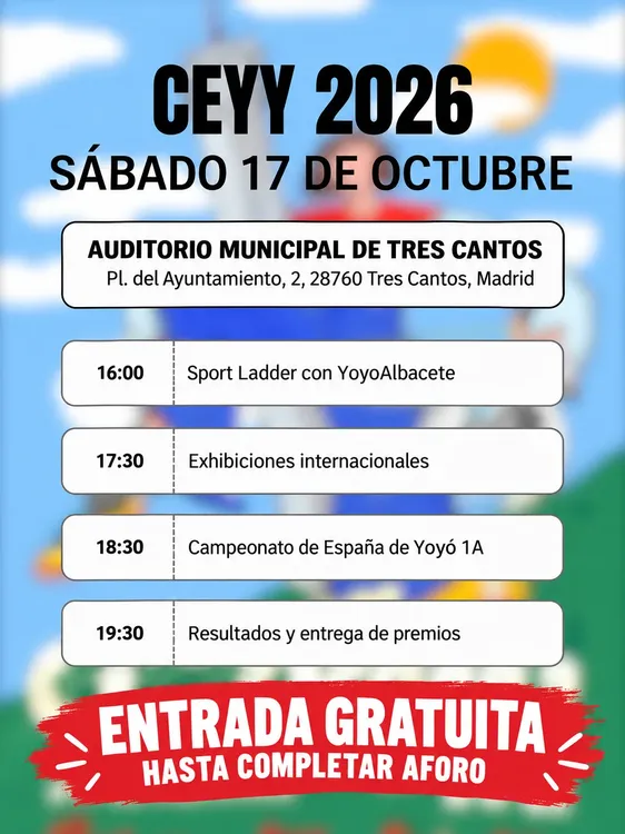Cartel CEYY 2026_ Yoyó en Tres Cantos
