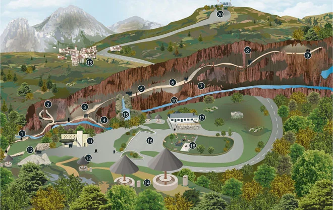 PLANO DE LA CUEVA DE VALPORQUERO