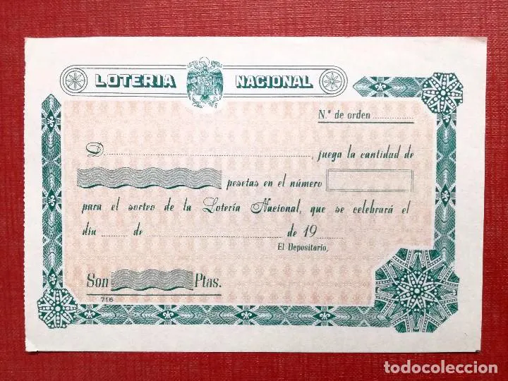 ANTIGUO MODELO DE PARTICIPACION DE LOTERIA