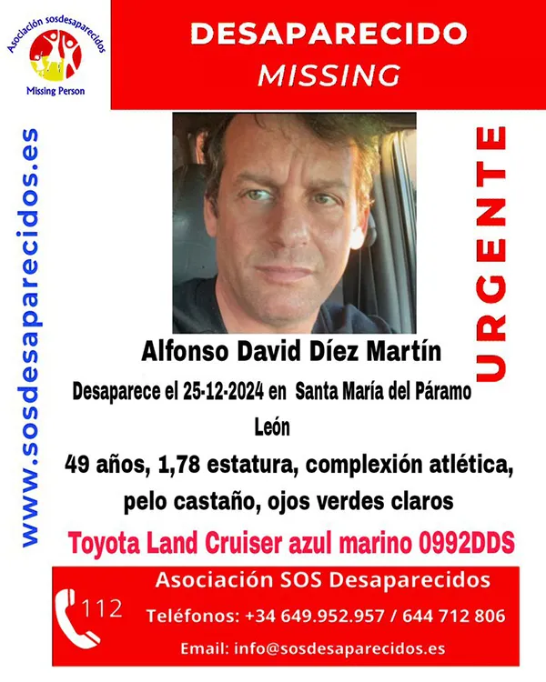 SOS DESAPARECIDOS ALFONSO DAVID DIEZ MARTIN
