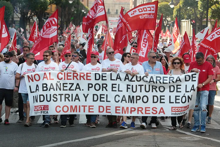 MANIFESTACION EN LEON DE AZUCARERA