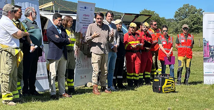 SIMULACRO DE INCENDIO FORESTAL EN EL MAILLO