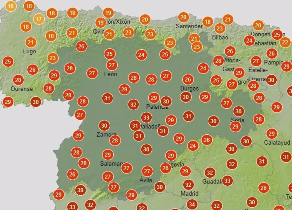 TEMPERATURAS MAXIMAS