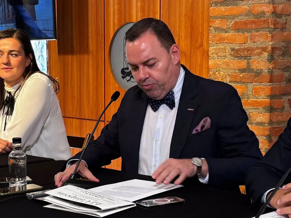 El director general de Fundos, José María Viejo, durante la rueda de prensa celebrada este viernes en Léon - EP