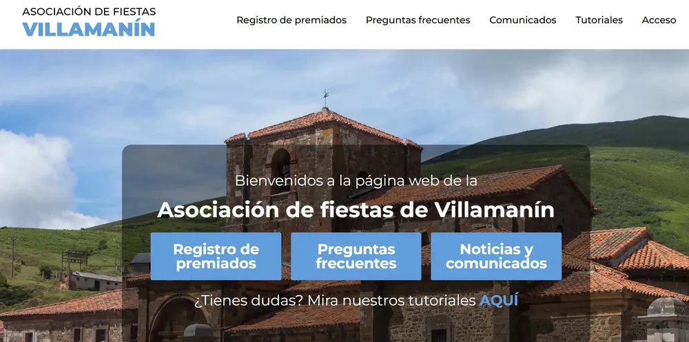 WEB DE LA ASOCIACION DE FIESTAS DE VILLAMANIN