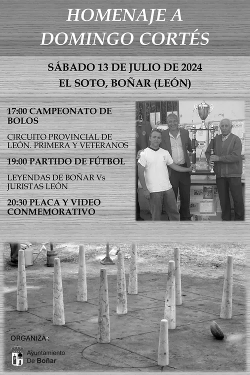CARTEL HOMENAJE DOMINGO CORTES