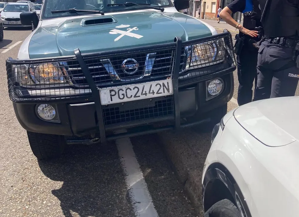 Final de la persecución protagonizada por el taxista detenido el pasado viernes - EP