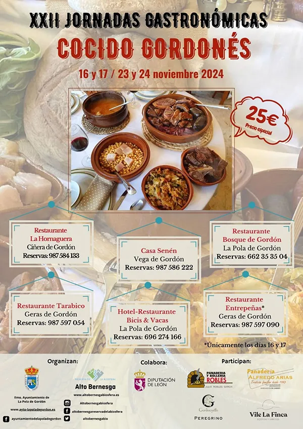 XXII JORNADAS GASTRONÓMICAS DEL CODIDO GORDONES