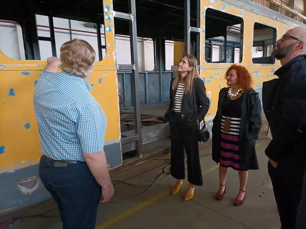 La secretaria de Estado de Energía, Sara Aagesen, durante su visita de este jueves a León - MITECO