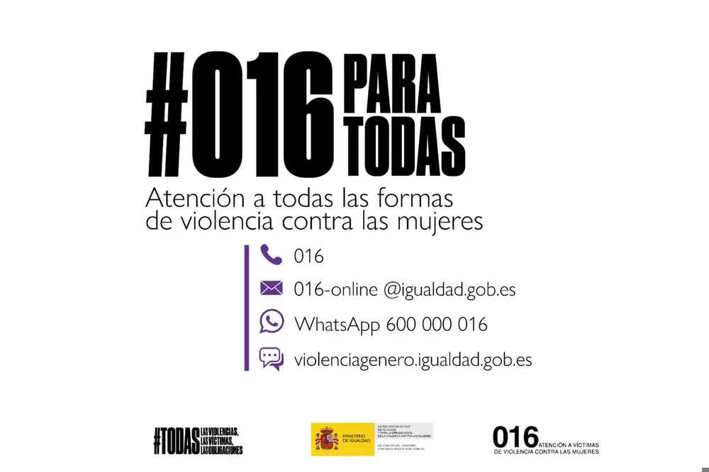 Número 016 contra la Violencia de Género. - IGUALDAD