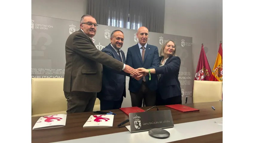 AYUNTAMIENTO Y DIPUTACION DE LEON FIRMAN UN ACUERDO PARA IMPULSAR EL SECTOR AGRO ALIMENTARIO
